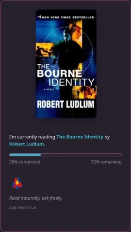 Reading progress for The Bourne Identity in Merrilin